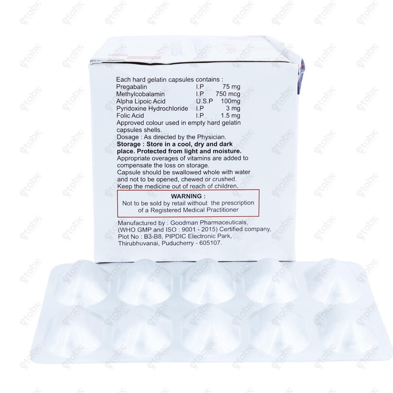 Pregalus M Capsules 10's