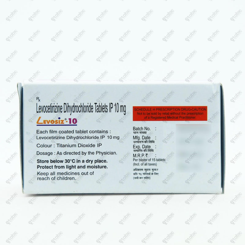 Levosiz 10mg Tablet 15's