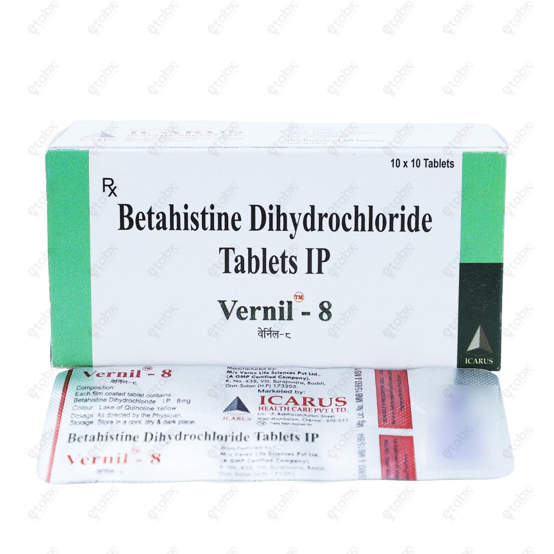 Vernil 8mg Tablet 10's