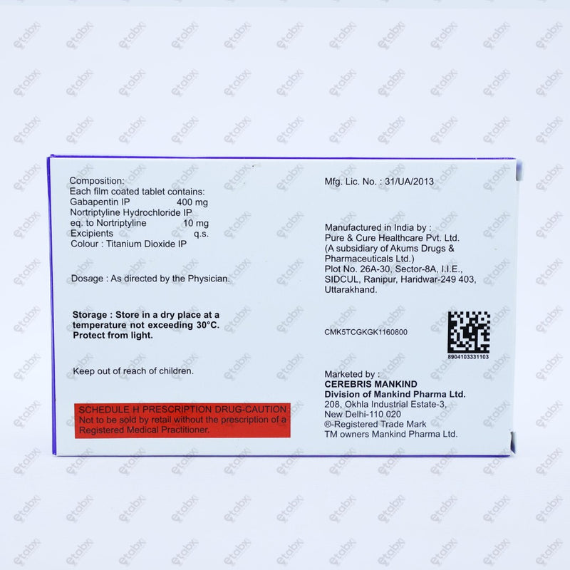 TRUGABA NT 400 Tablet 10s