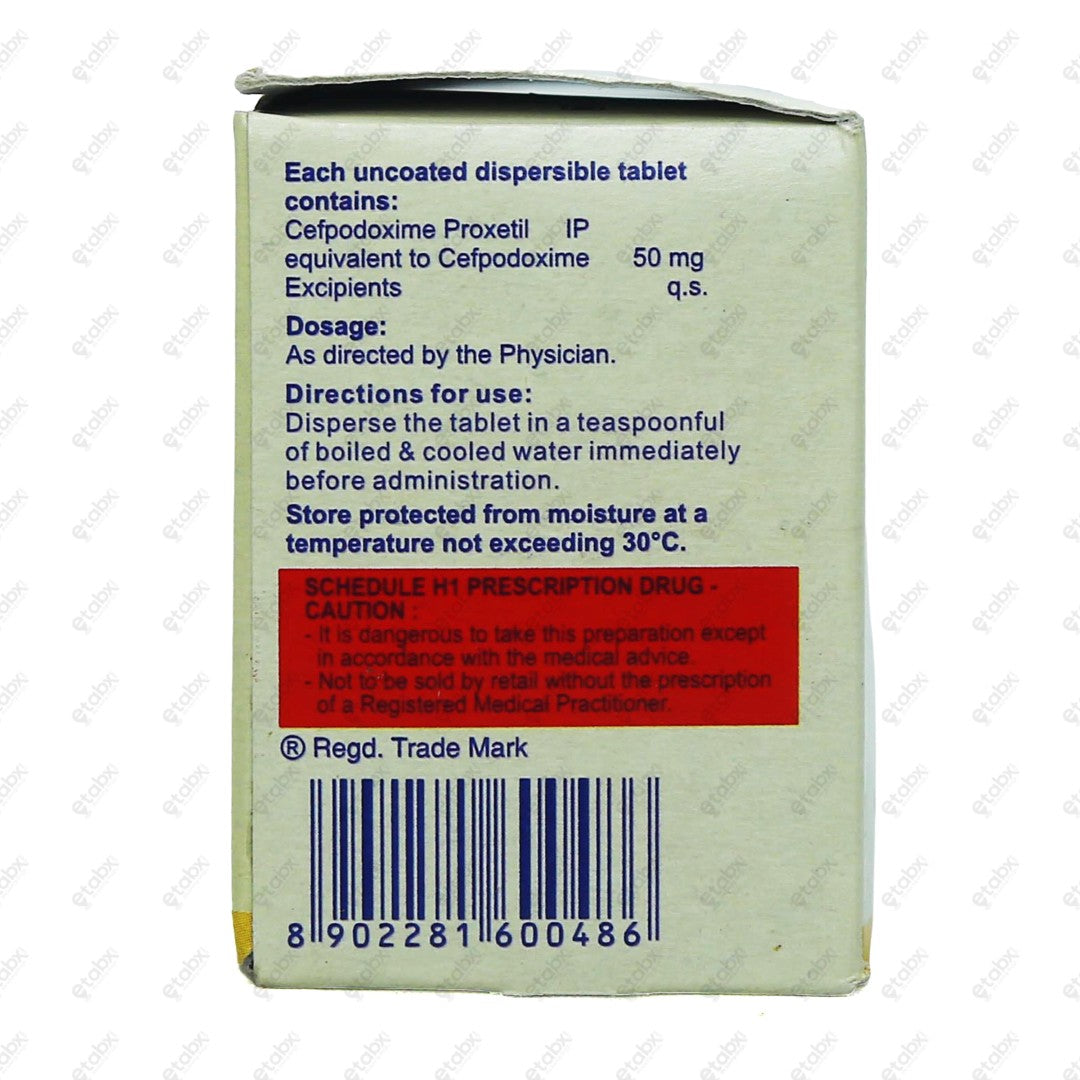 Oxipod 50mg DT 10's