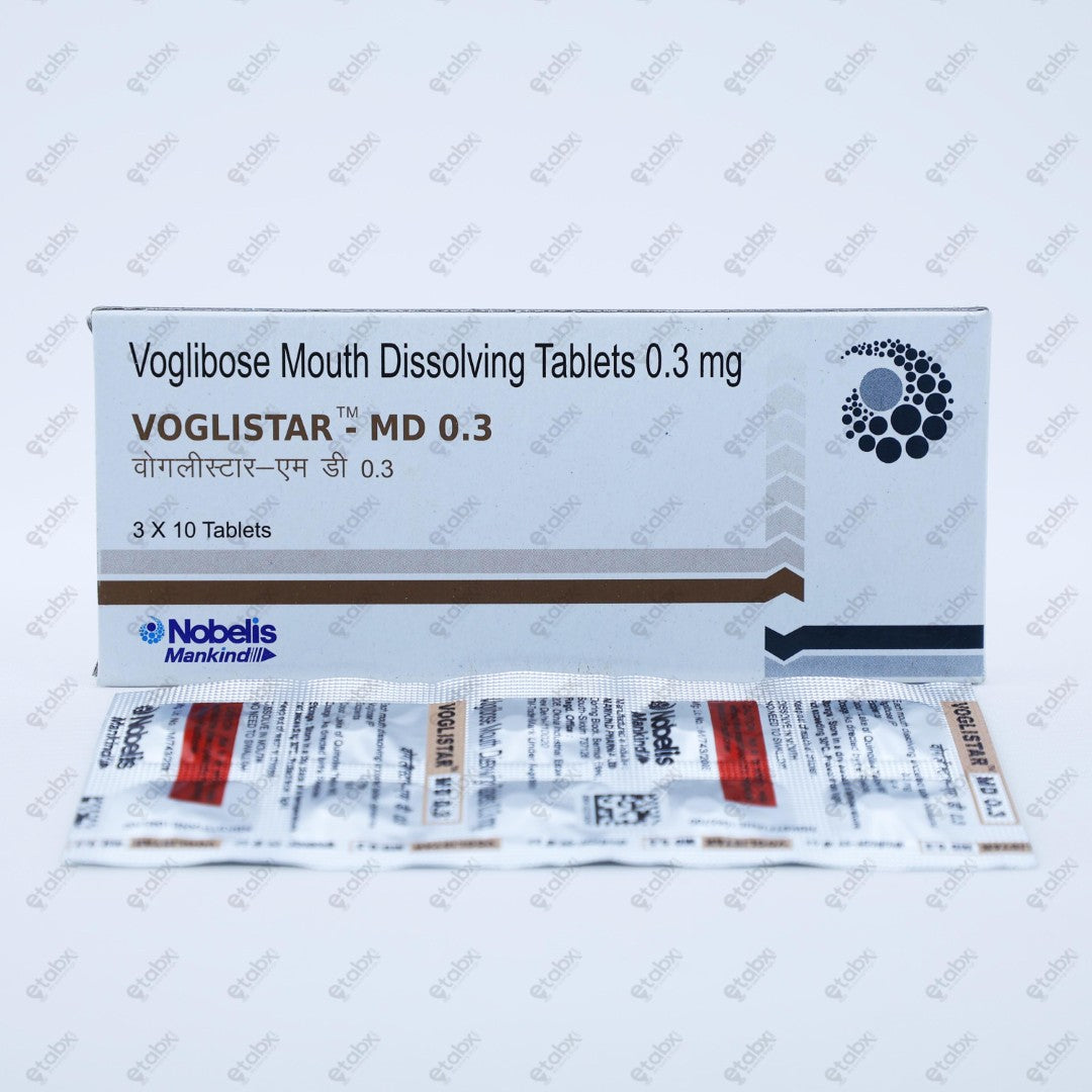 VOGLISTAR MD 0.3mg Tablet 15's