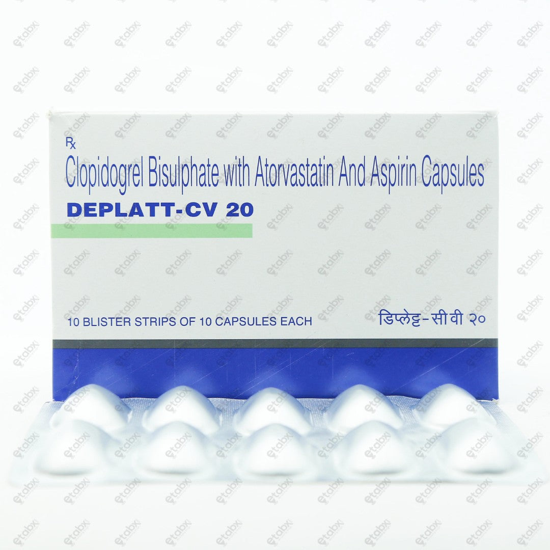 Deplatt CV 20mg Capsule 10's