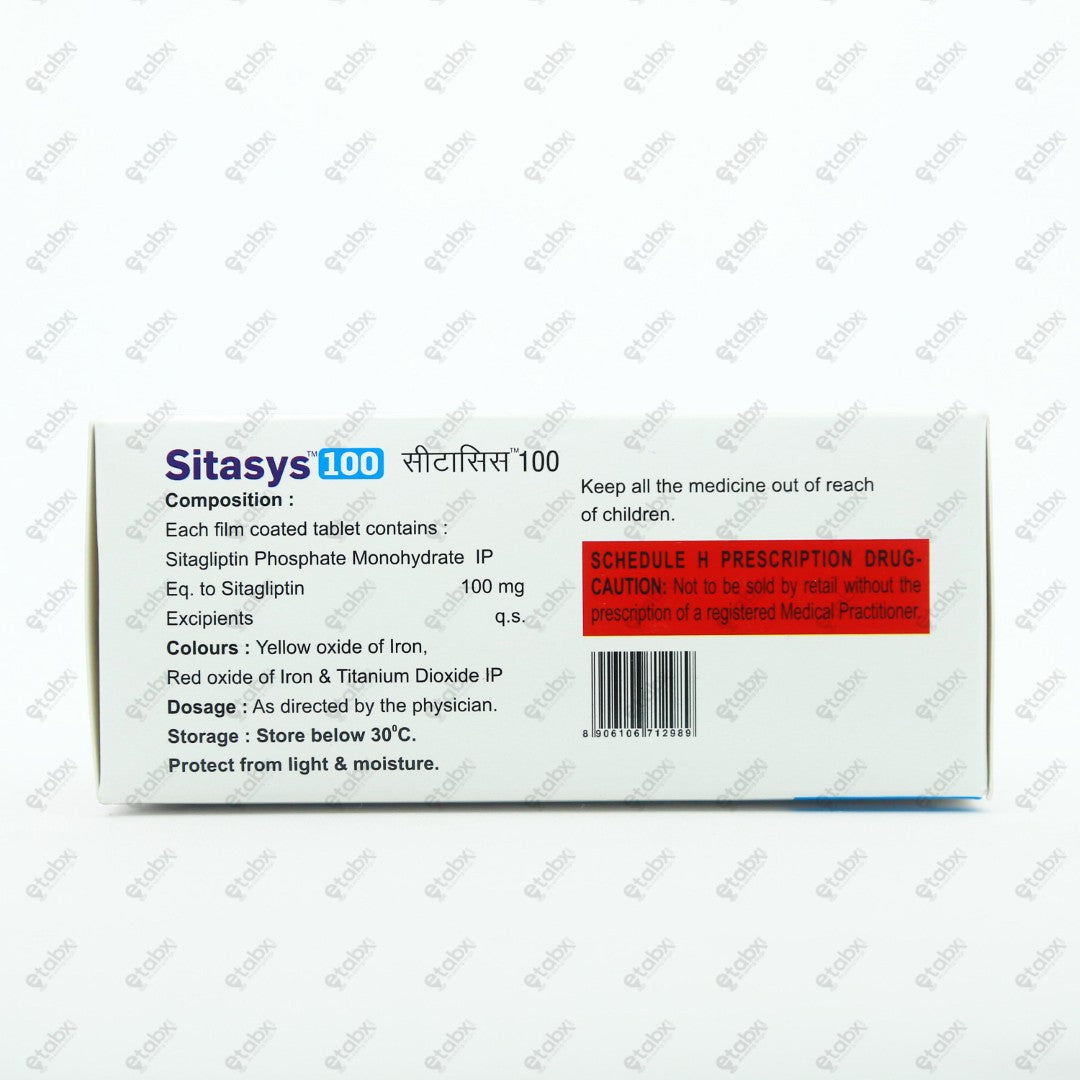 Sitasys 100mg Tablet 10's