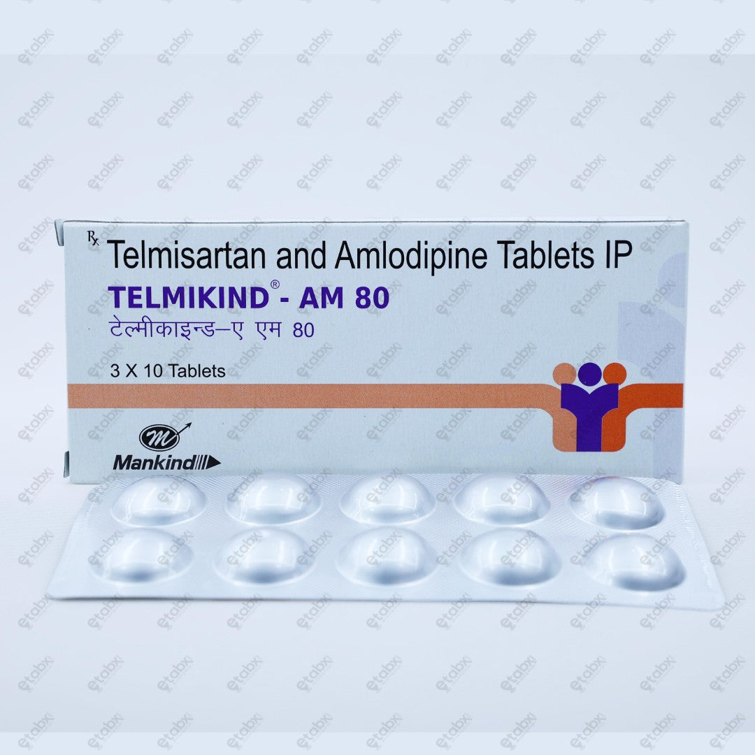 Telmikind AMH 80mg Tablet 10s
