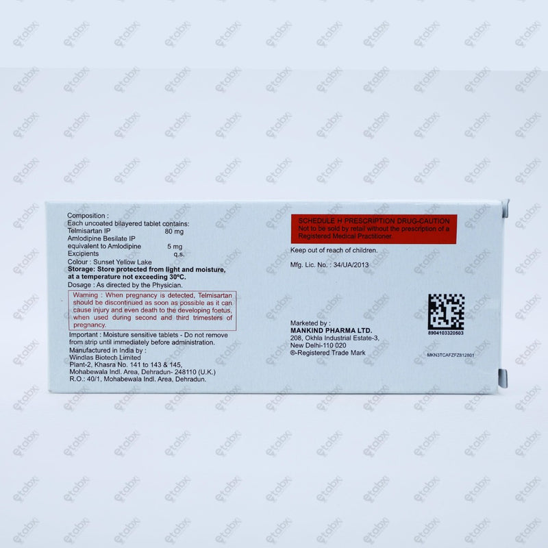 Telmikind AMH 80mg Tablet 10s