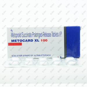 METOCARD XL 100mg Tablet (Metoprolol)