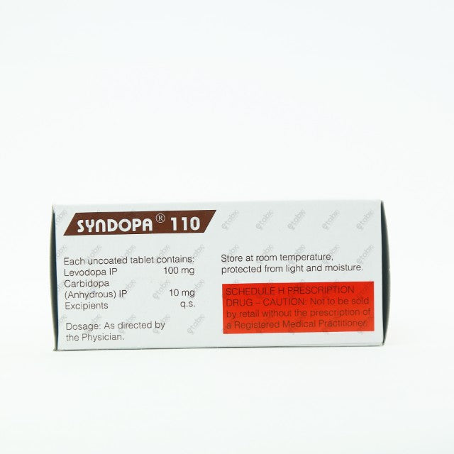 Syndopa 110mg Tablet 15's - Parkinson’s Treatment