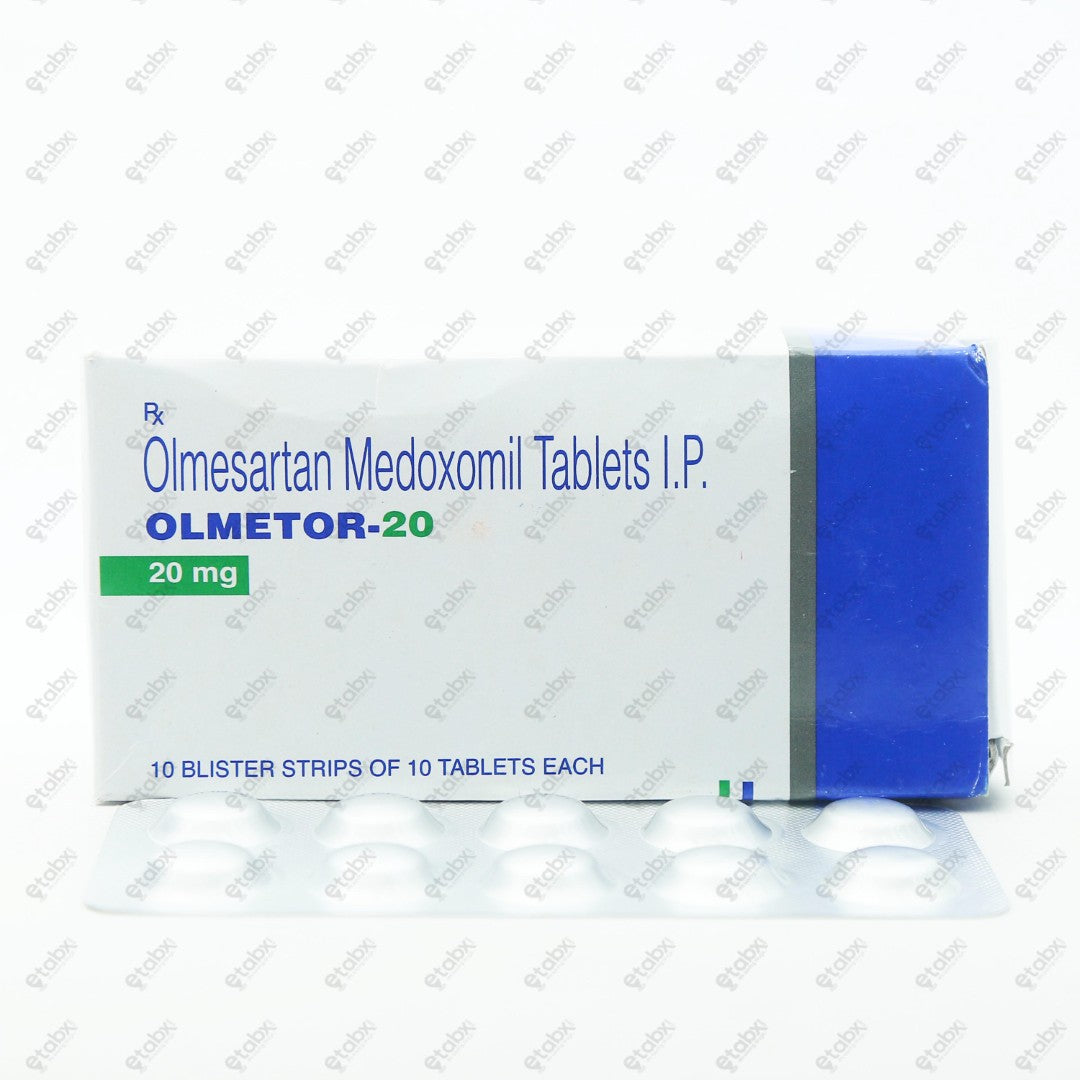 Olmetor 20mg Tablet 10's