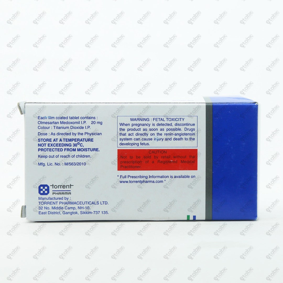 Olmetor 20mg Tablet 10's