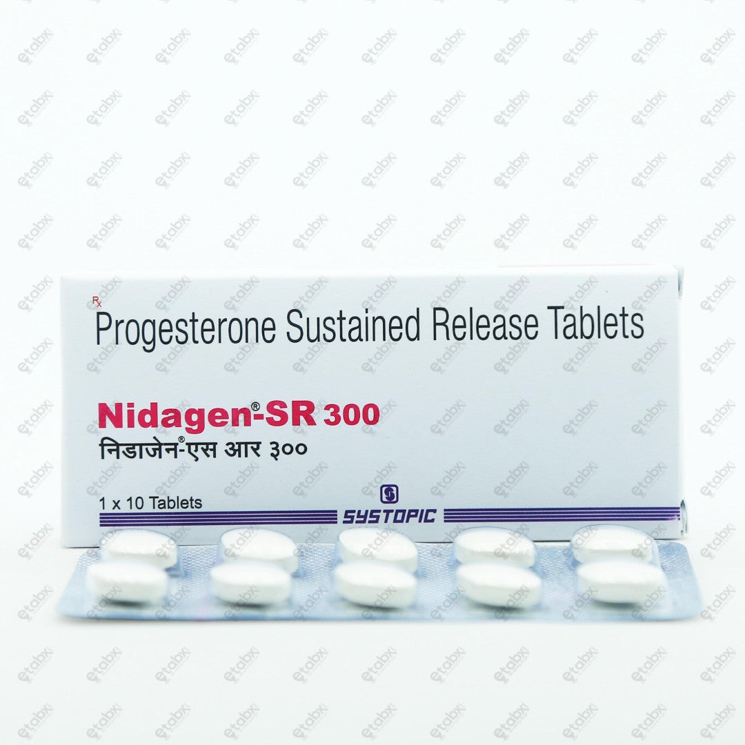 Nidagen SR 300mg Tablet 10's