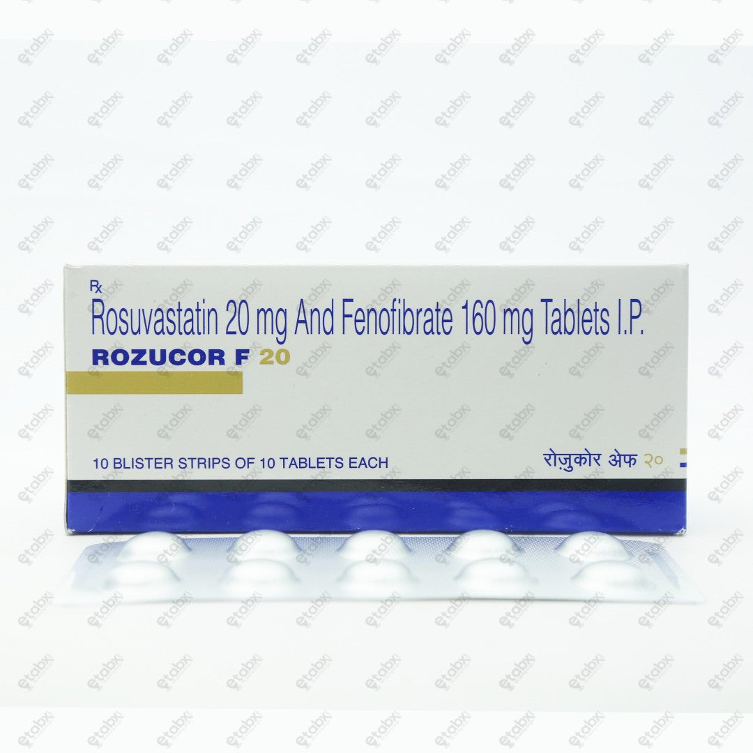 ROZUCOR F 20mg Tablets (10's)