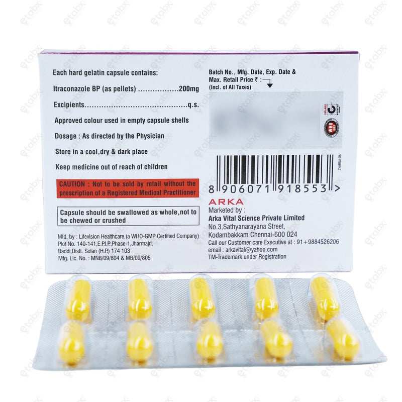 ARKA ITZ 200mg Capsule 10's