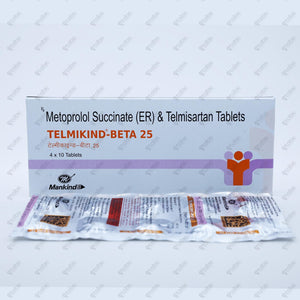 Telmikind Beta 25mg Tablet 10's