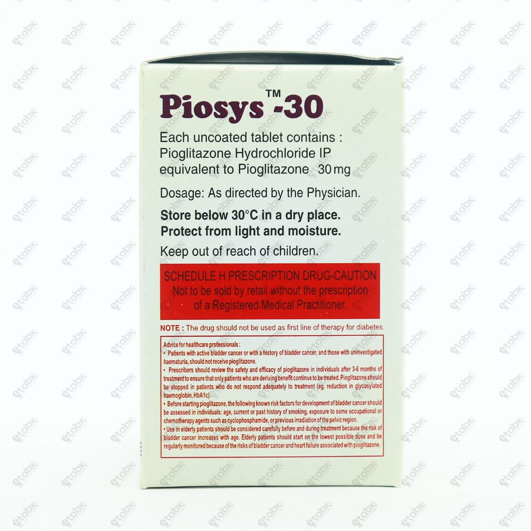 PIOSYS 30 Tablets 30's