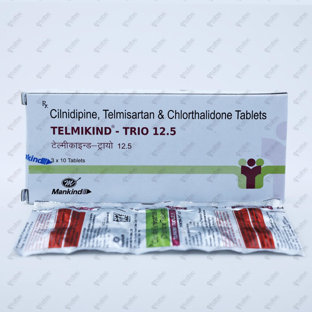 Telmikind Trio 12.5 Tablet 10's