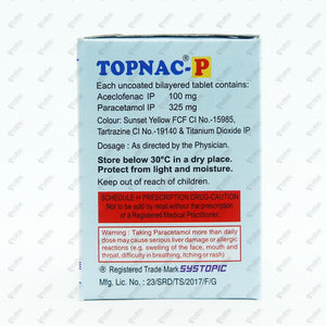 TOPNAC P Tablets 10's