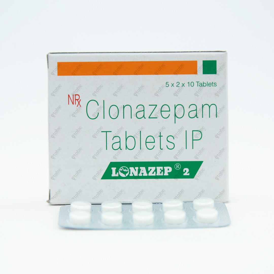 Lonazep 2mg Tablet 10's - Antiepileptic