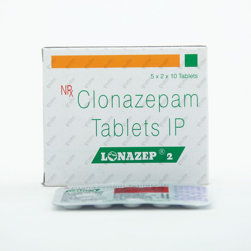 Lonazep 2mg Tablet 10's - Antiepileptic