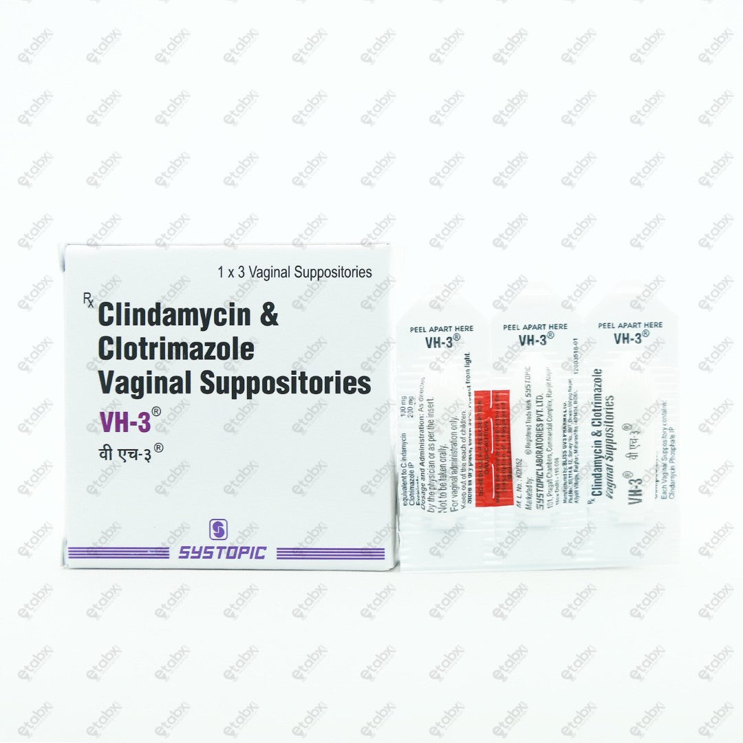 VH-3 1x3 Vaginal Suppositories