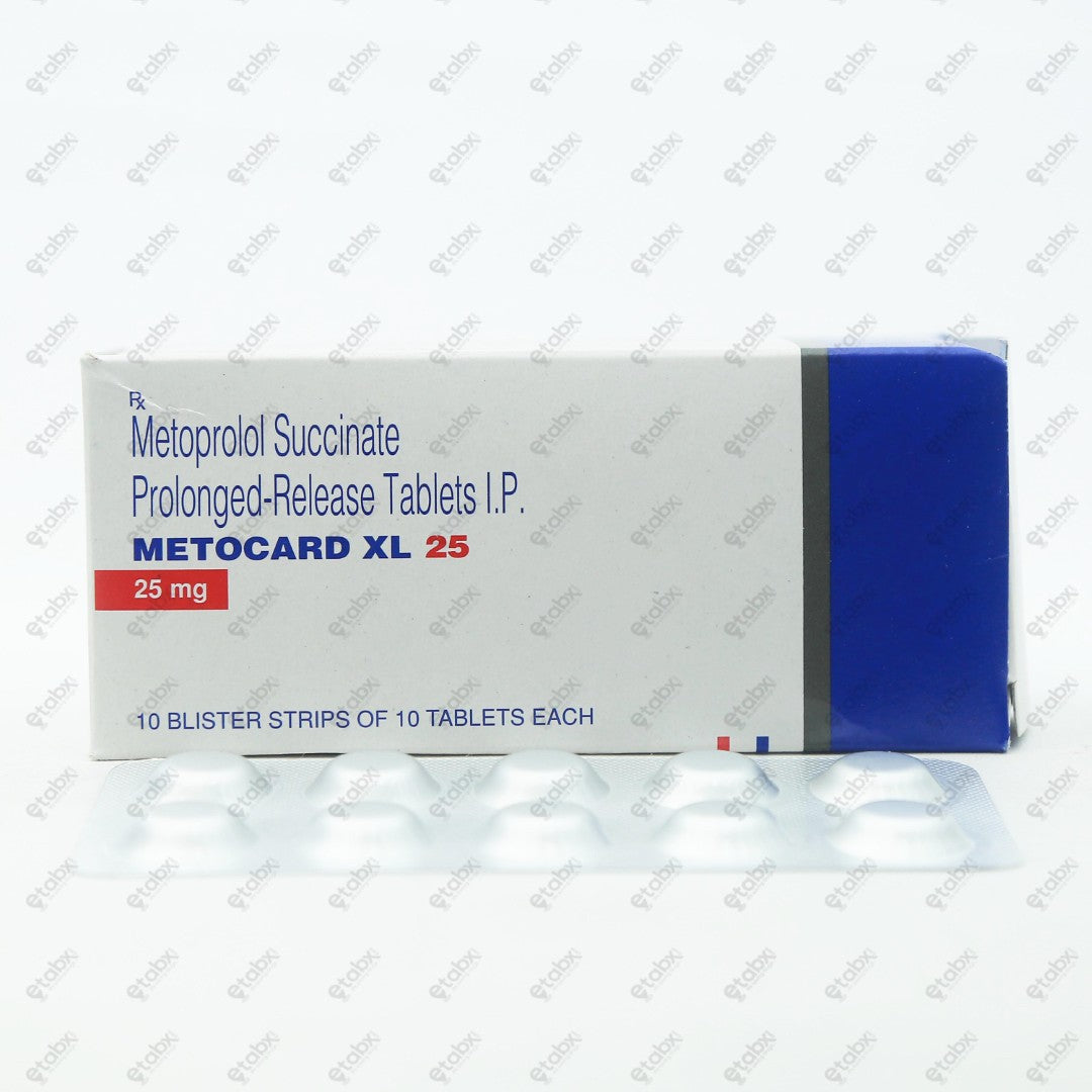 METOCARD XL 25mg Tablet (Metoprolol)