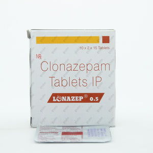 Lonazep 0.5mg Tablet 15's - Antiepileptic