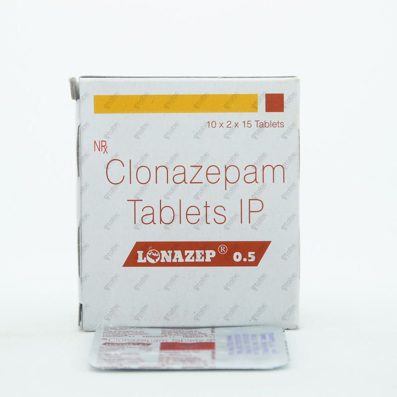 Lonazep 0.5mg Tablet 15's - Antiepileptic