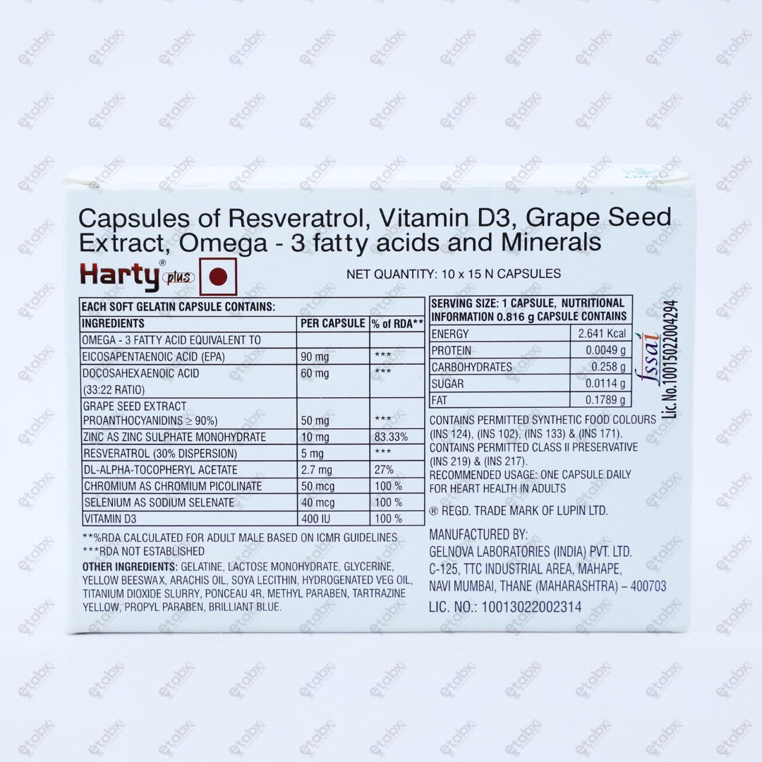 Harty Plus Capsule 15's