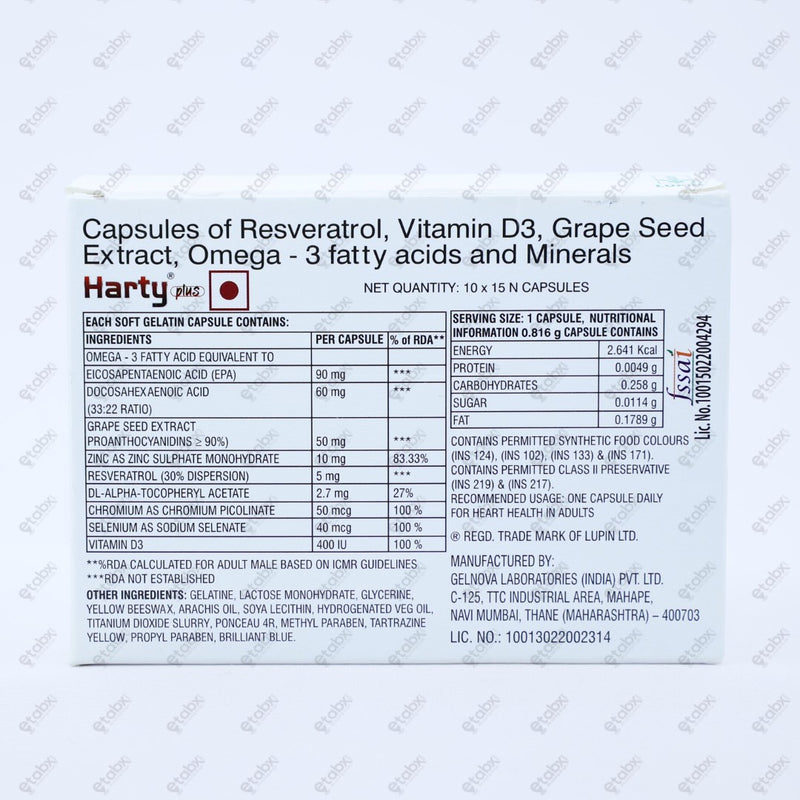 Harty Plus Capsule 15's