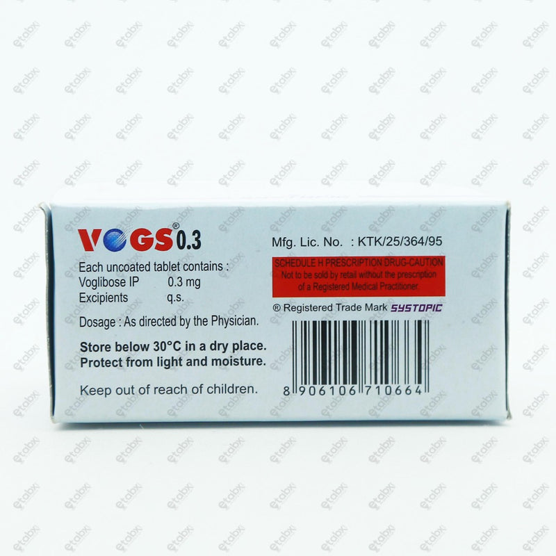 VOGS 0.3mg Tablet 30's