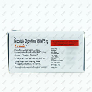 LEVOSIZ 5mg Tablets 15's