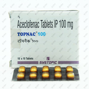 TOPNAC 100mg Tablets 10's