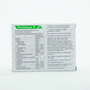 Fertisure F Tablet 10's – Female Fertility Support