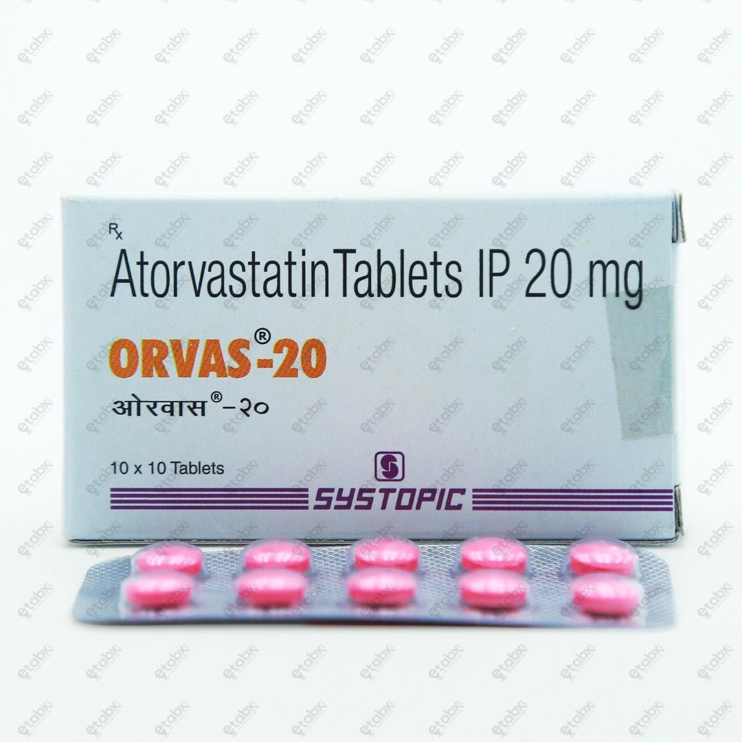 Orvas 20mg Tablets 10's