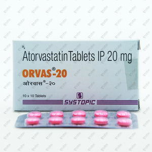Orvas 20mg Tablets 10's