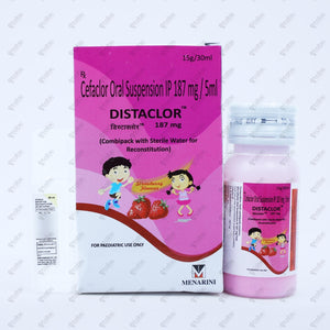 Distaclor Suspension 187mg/30ml (Cephalosporin)