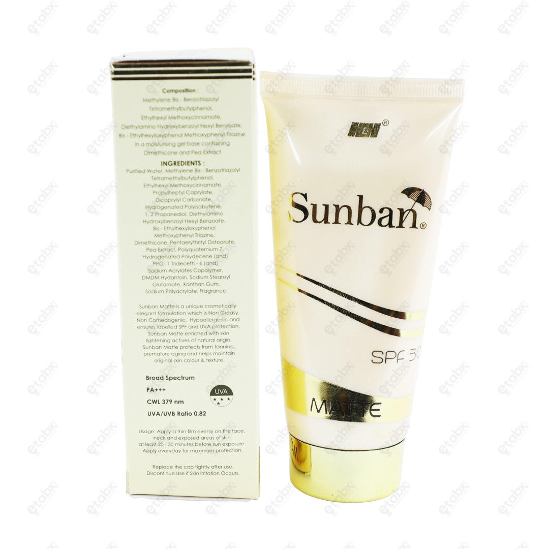 SUNBAN MATTE GEL 75GM