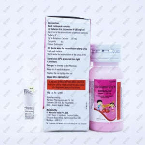 Distaclor Suspension 187mg/30ml (Cephalosporin)