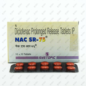 NAC SR 75mg Tablets 10's