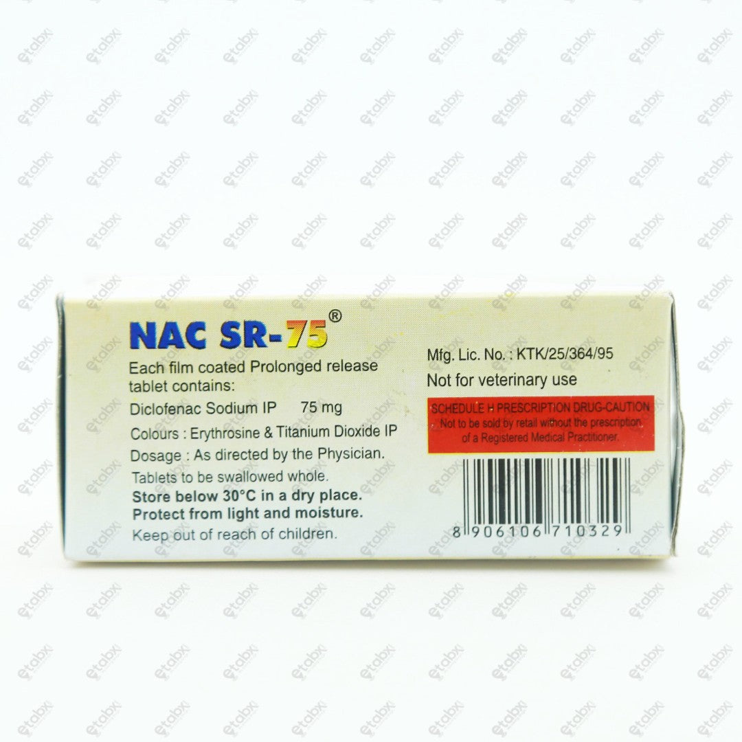 NAC SR 75mg Tablets 10's