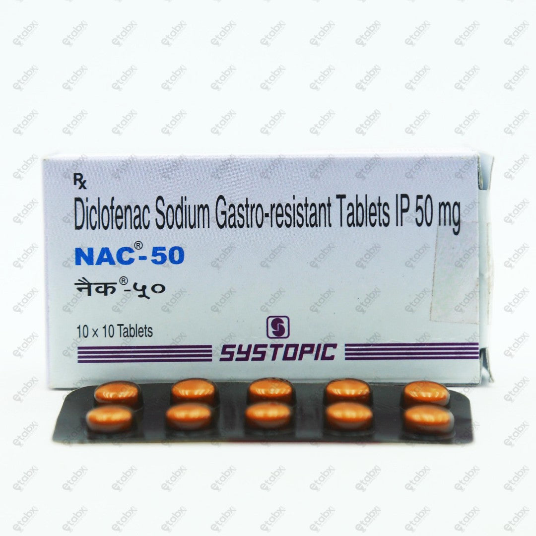 NAC 50mg Tablets 10's