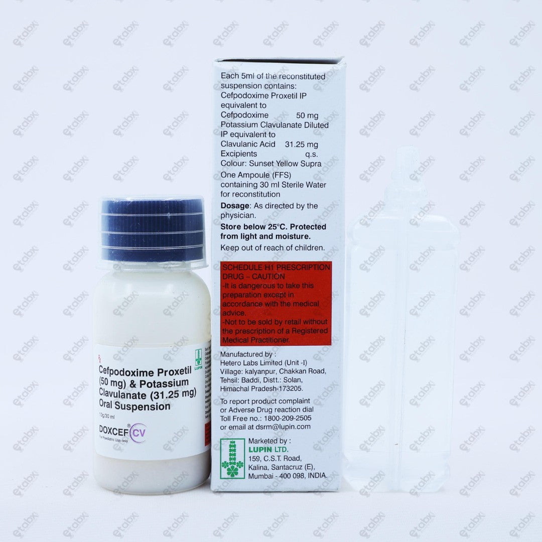 DOXCEF CV Suspension 50/31.25mg