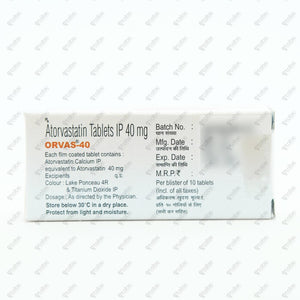 Orvas 40mg Tablets 10's