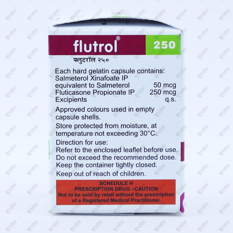 Flutrol 250 Capsule 30's