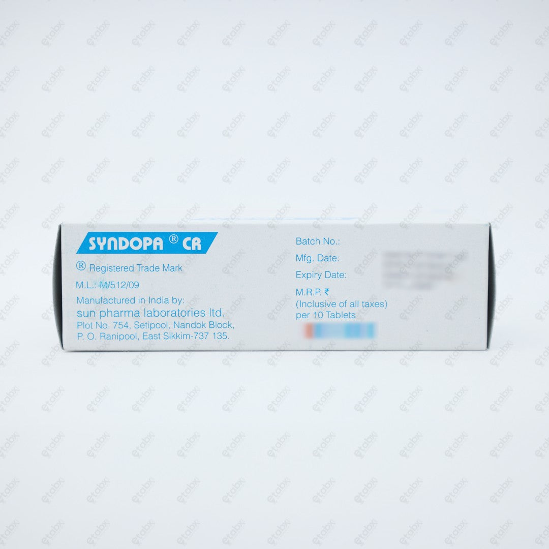 Syndopa CR Tablets 10's Parkinson