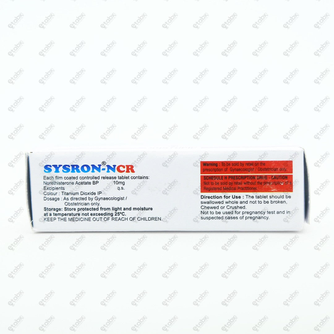 Sysron NCR Tablets 10's