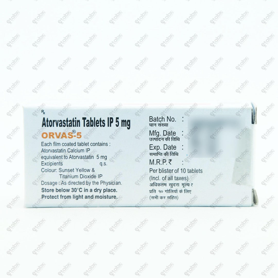 Orvas 5mg Tablets 10's