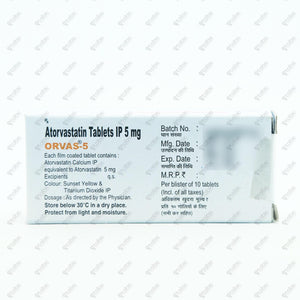 Orvas 5mg Tablets 10's