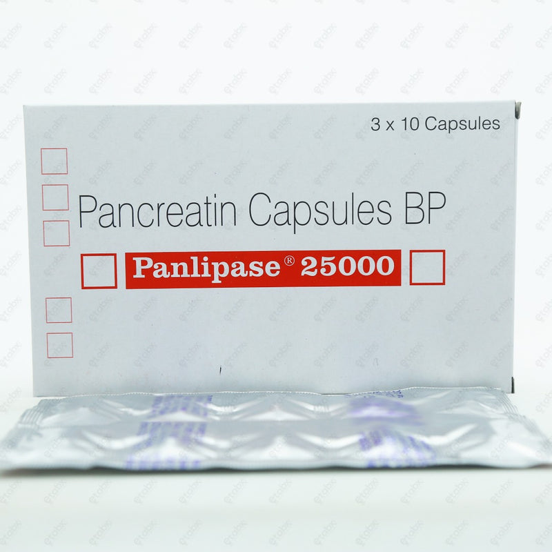 Panlipase 25000 Tablet 10's - Digestive Enzyme Supplement