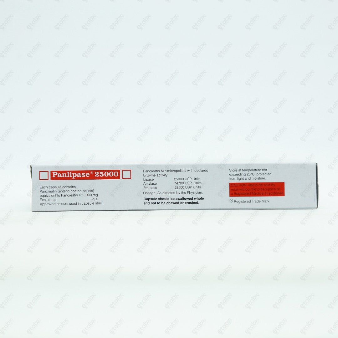 Panlipase 25000 Tablet 10's - Digestive Enzyme Supplement